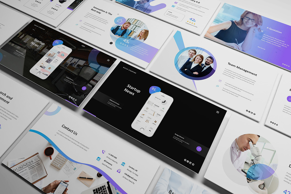 Startup Pitch Deck Google Slides, a Presentation Template by Giant Design (Photo 9 of 10)