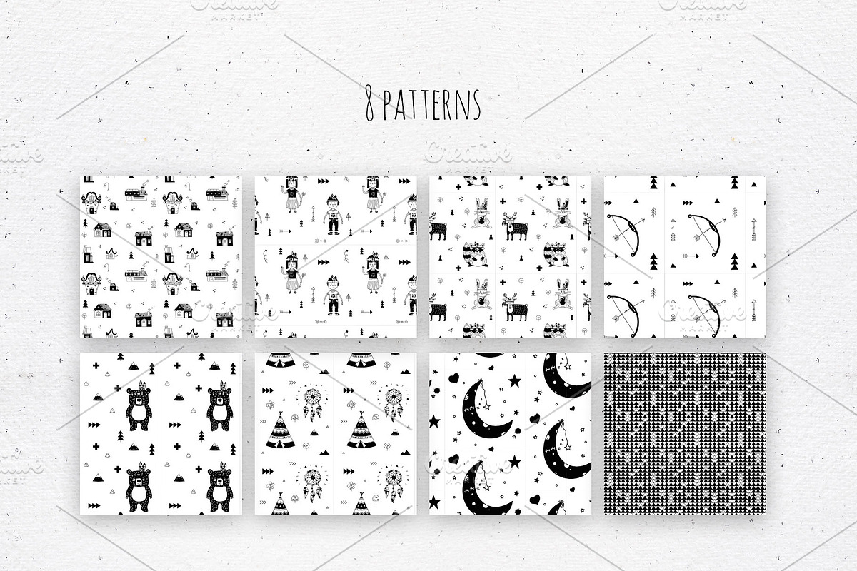 Black&White Nursery Art, an Animal Illustration by kuchuk_design (Photo 4 of 8)