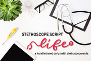 Stethoscope Script - A Nurse Font, a Script Font by CraftyLittleNodes (Thumbnail 9 of 10)