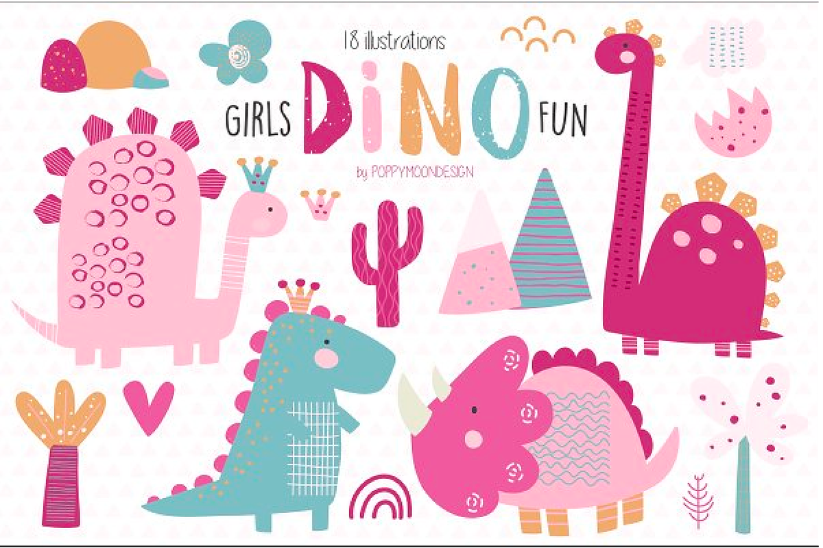 Kids bundle, a Decorative Illustration by Poppymoondesign (Photo 6 of 9)