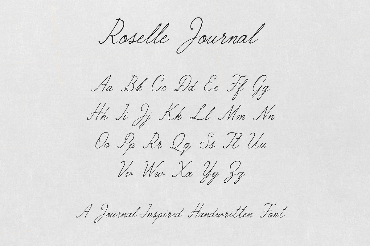 Roselle Journal | Script Font, a Script Font by Mneme (Photo 7 of 10)
