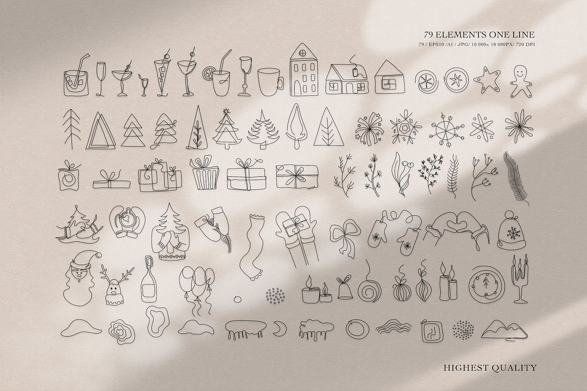 Abstract CHRISTMAS Collection, a Decorative Illustration by WildStrawberry Magic (Photo 8 of 15)