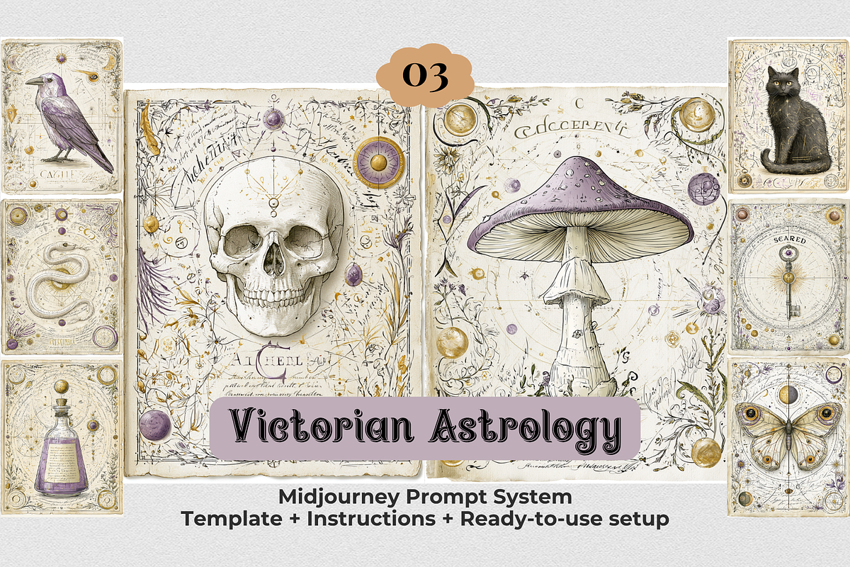 Midjourney Celestial Summer Edition, a Decorative Illustration by Print Haven Mochi Vintage (Photo 4 of 6)