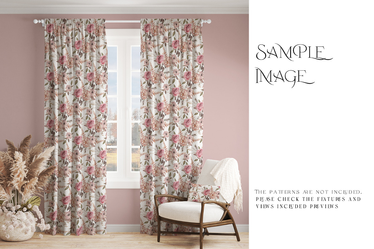 Pinch Pleat & Pencil Pleat Curtains, a Pens & Pencil Mockup by mock-ups (Photo 5 of 13)