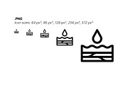50 Water Crisis Icons, an Outline Icon by Side Project (Thumbnail 4 of 7)