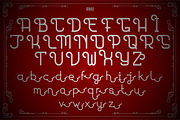 funeral - Vintage Monoline, a Font by Annivers Type (Thumbnail 5 of 8)