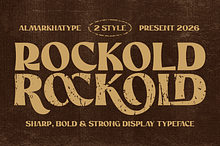 Rockold – Strong Display Typeface