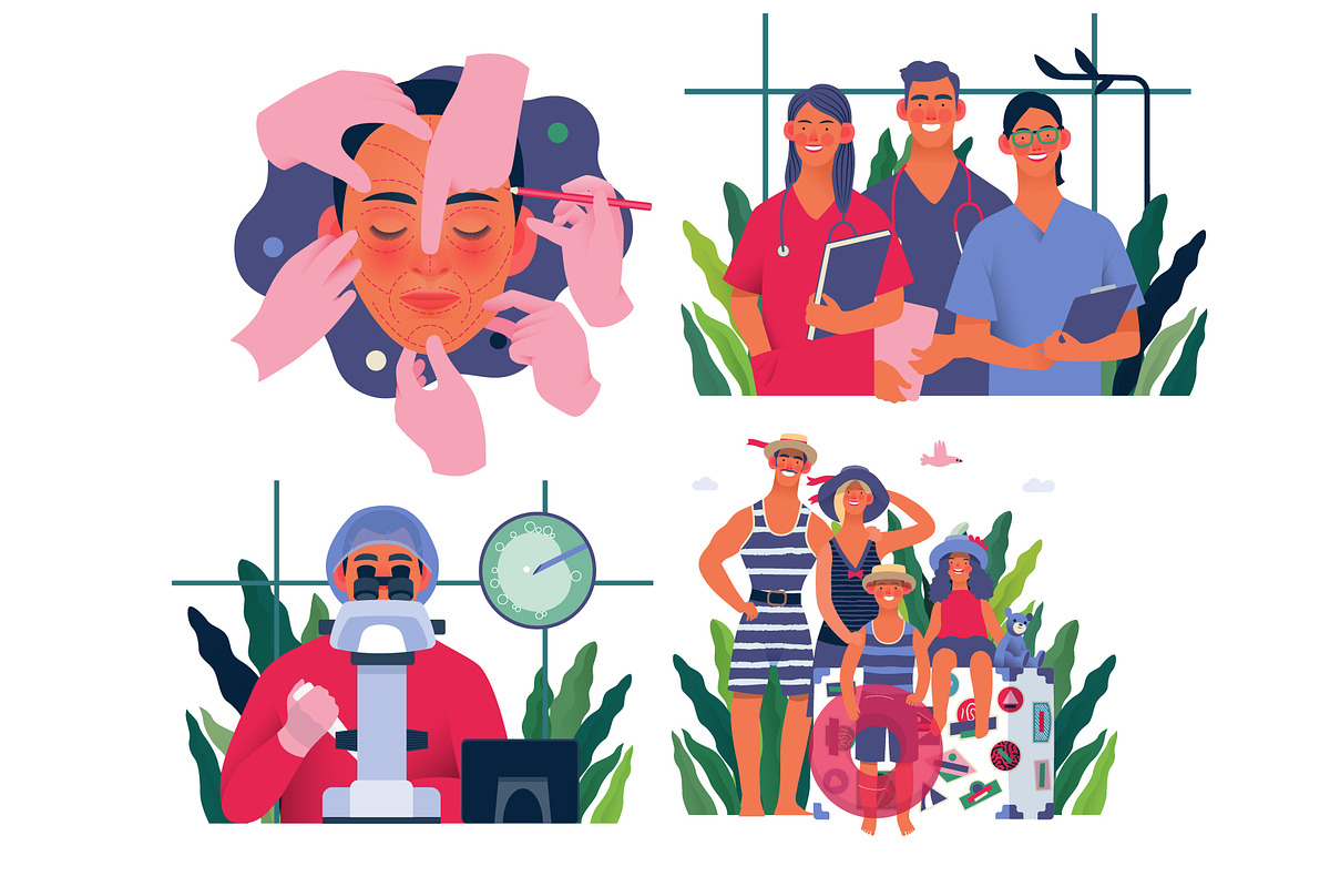 Part 2 Medical website illustrations, a Healthcare Illustration by Grivina's shop (Photo 8 of 37)