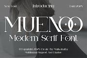 Muenoo - Modern Serif, a Serif Font by MaikoHatta (Thumbnail 1 of 6)