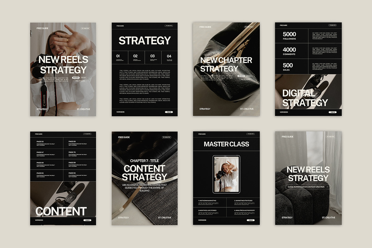 Workbook Template Canva VIII, a Marketing Template by Instprofi | Studio Estimo (Photo 3 of 7)