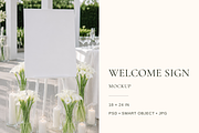 Calla Lily Welcome Sign Mockup, an Advertising Mockup by Serenefeeling (Thumbnail 1 of 6)