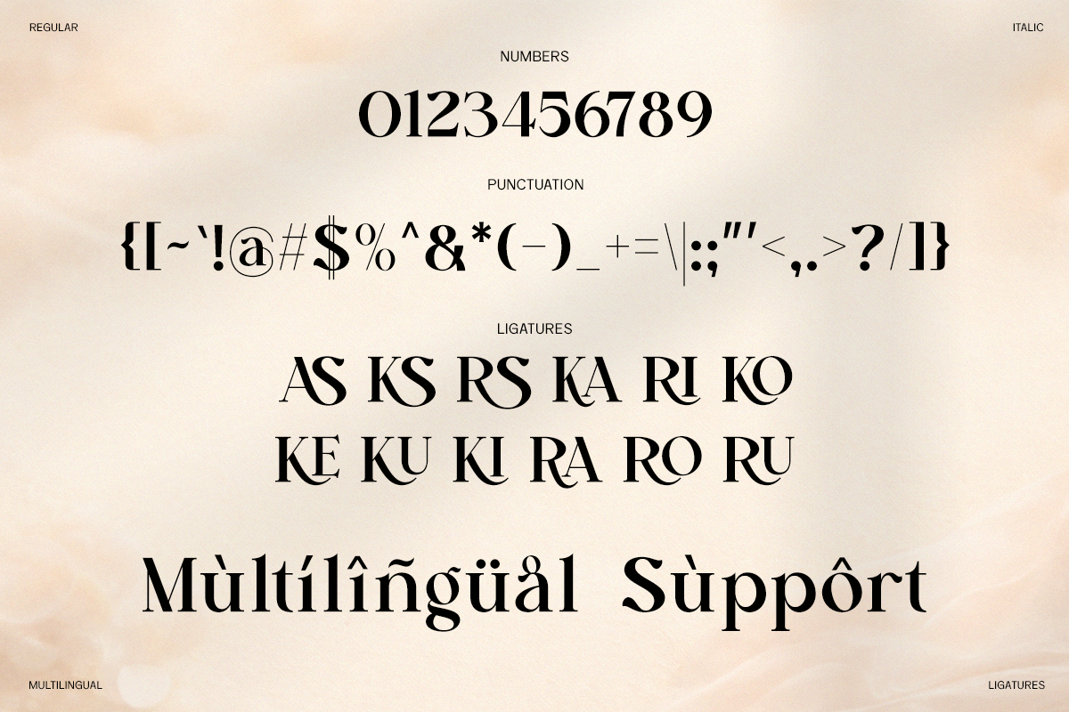 Fashion Luxury Serif Brand - Cekona, a Serif Font by Font Liner (Photo 11 of 11)