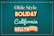 3D Vintage Graphic Style Pack, a Brushes & More by Vectricity Designs (Thumbnail 4 of 5)
