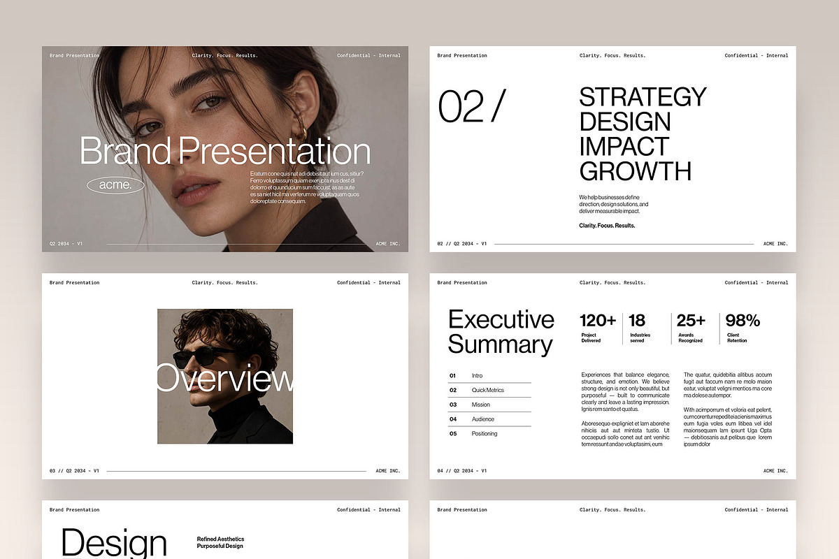 Minimalist Presentation Template, a Presentation Template by BrandPacks (Photo 7 of 7)
