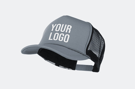 Sports cap logo branding mockup