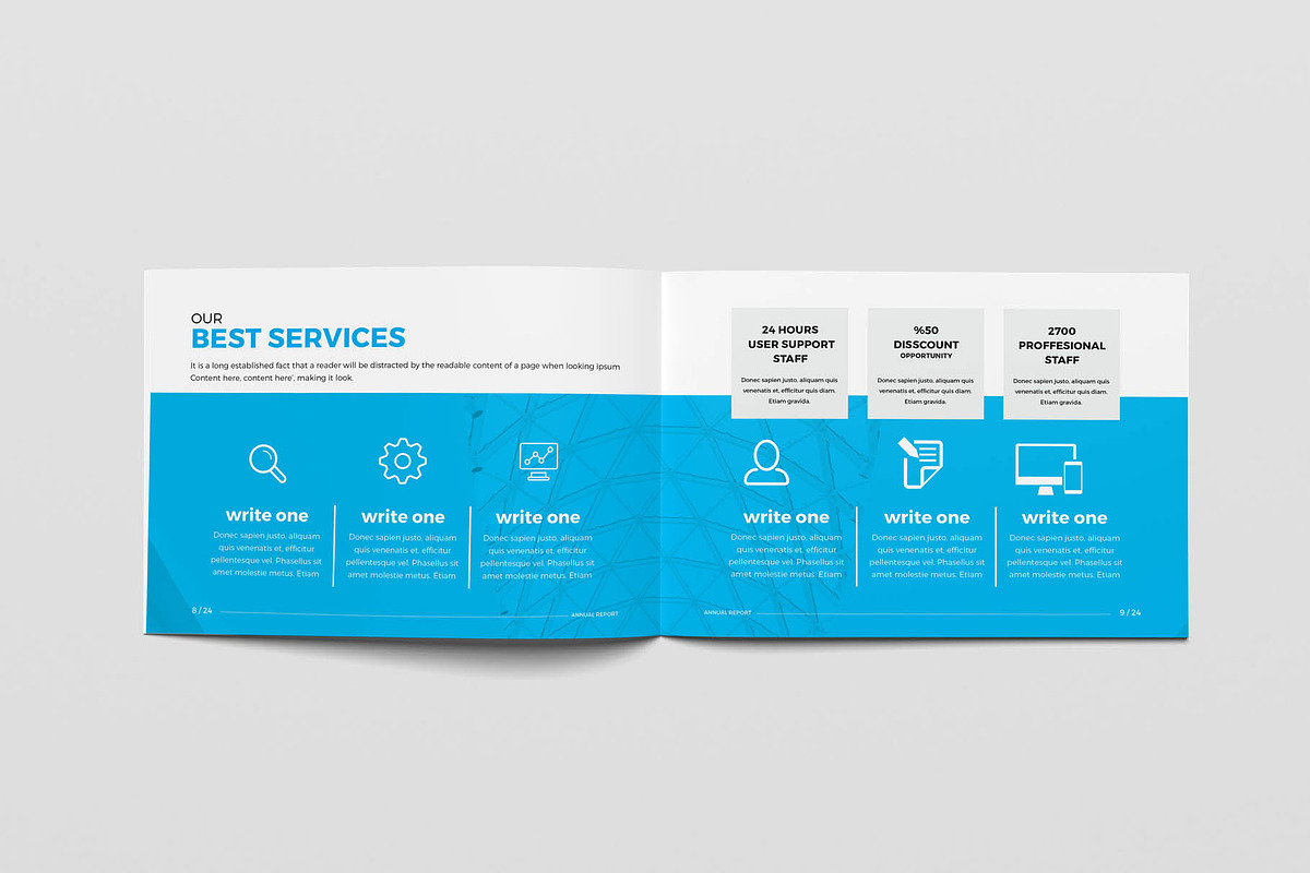 A5 Annual Report Brochure, a Brochure Template by New Lines (Photo 4 of 13)