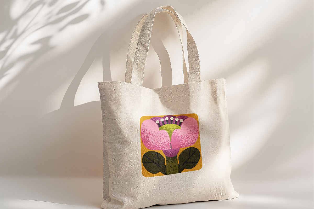 Abstract flowers, poster designs set, a Decorative Illustration by Good Studio (Photo 5 of 8)