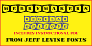 Merrymakers JNL, a Serif Font by Jeff Levine Fonts (Thumbnail 1 of 5)