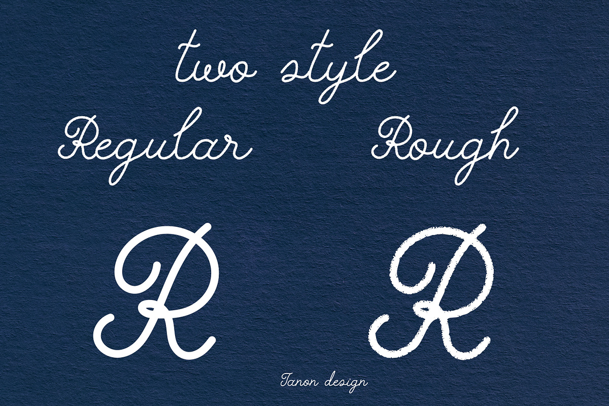 Tis de Roll Vintage duo fonts, a Handwritten Font by Tanondesign (Photo 7 of 8)