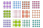 Watercolor seamless plaid pattern, an Illustration by Designworld (Thumbnail 2 of 5)