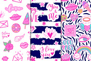 Love patches patterns set, a Pattern Graphic by Midstream (Thumbnail 4 of 6)