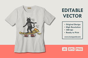 Pizza Cat Skateboard