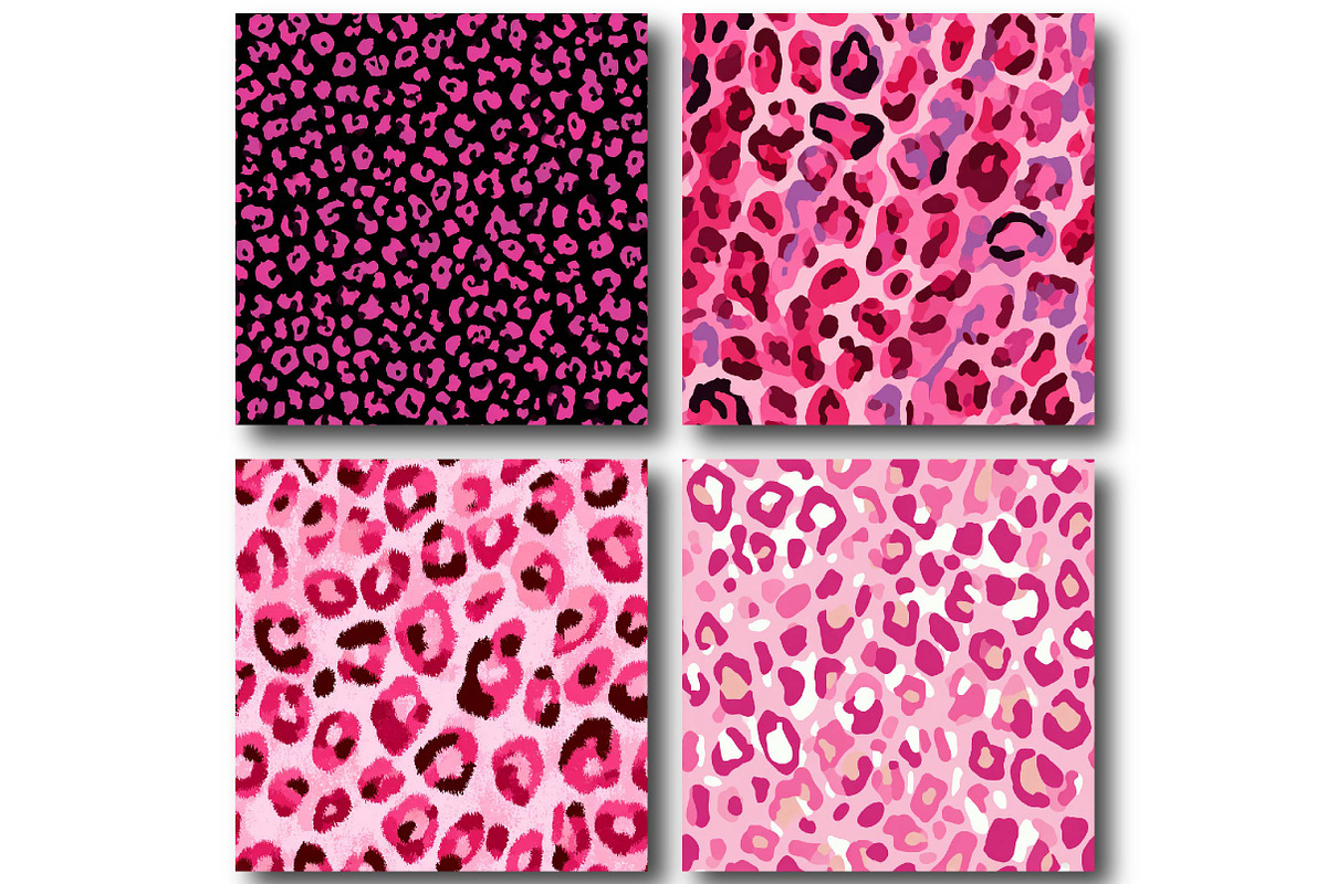 Pink Leopard Christmas Pattern, an Illustration by DreamPrint404 (Photo 3 of 4)