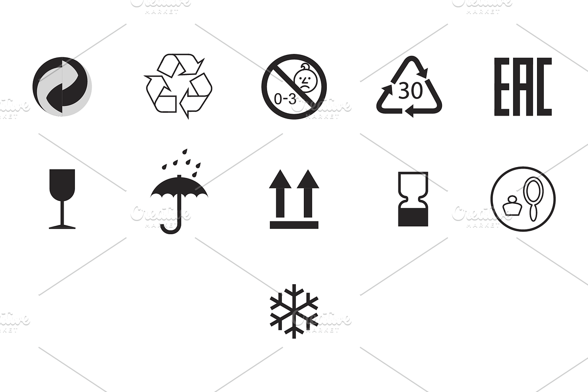 35 Packaging Symbols, an Icon by GlebTagirov (Photo 3 of 5)