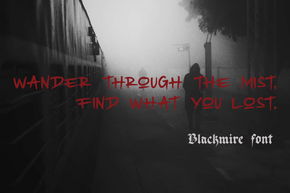 Blackmire-Dark Gothic Blackletter, a Blackletter Font by Rochart (Photo 11 of 12)