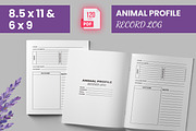 Animal Profile Record Log KDP, a Print Template by bossdesigner (Thumbnail 1 of 2)