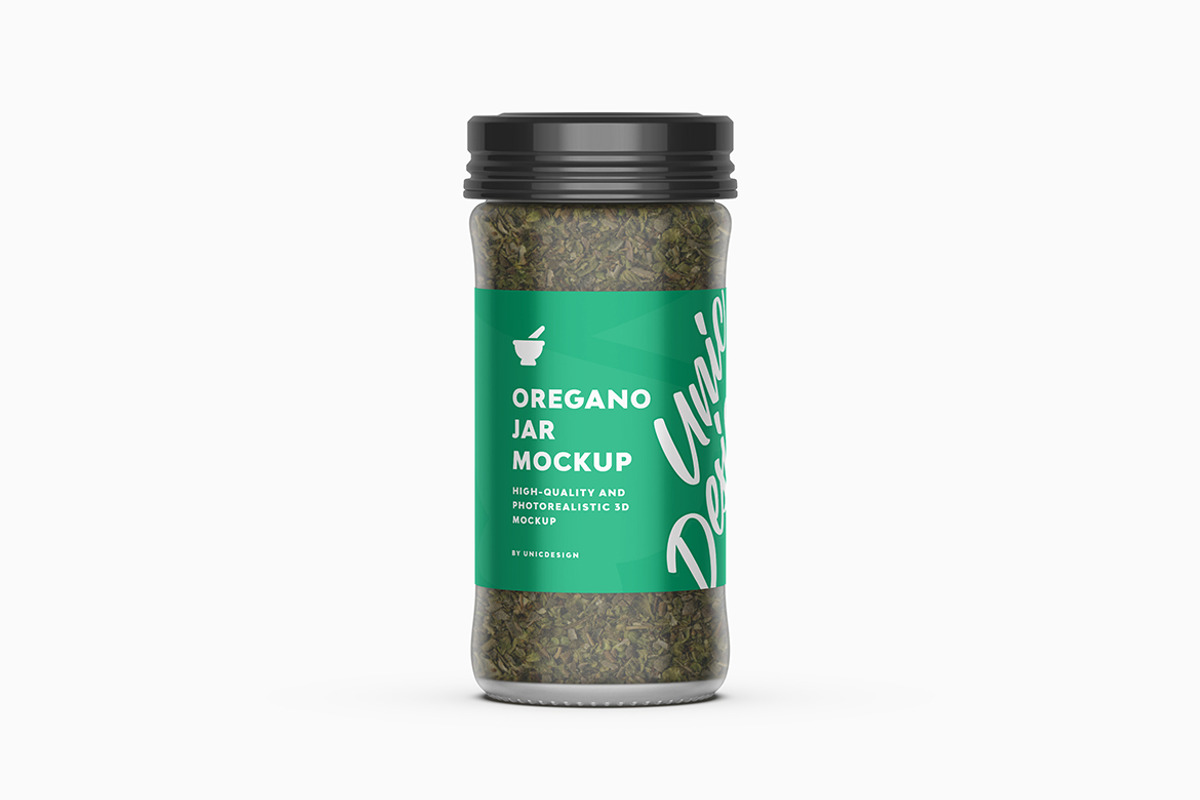 Oregano Jar Mockup, a Mockup by UnicDesign (Photo 2 of 2)