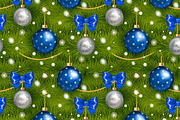 Christmas decorations seamless, a Pattern Graphic by Nikelser (Thumbnail 2 of 2)