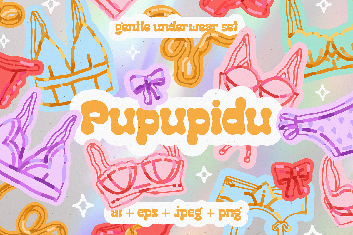 Gentle underwear set. Female clothes, an Object Graphic by My.Ordinarty (Photo 1 of 8)