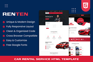 Renten-Car Rental Service Template