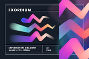 Exordium Dynamic Gradient Shapes, a Texture Graphic by Polar Vectors (Thumbnail 4 of 16)