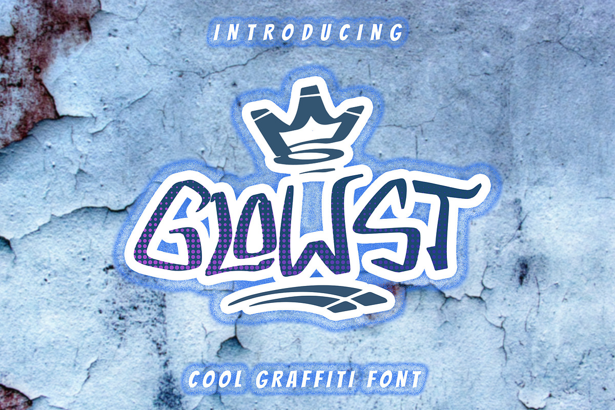 GLOWST - Graffiti Font, a Script Font by NTC Graphic (Photo 1 of 9)
