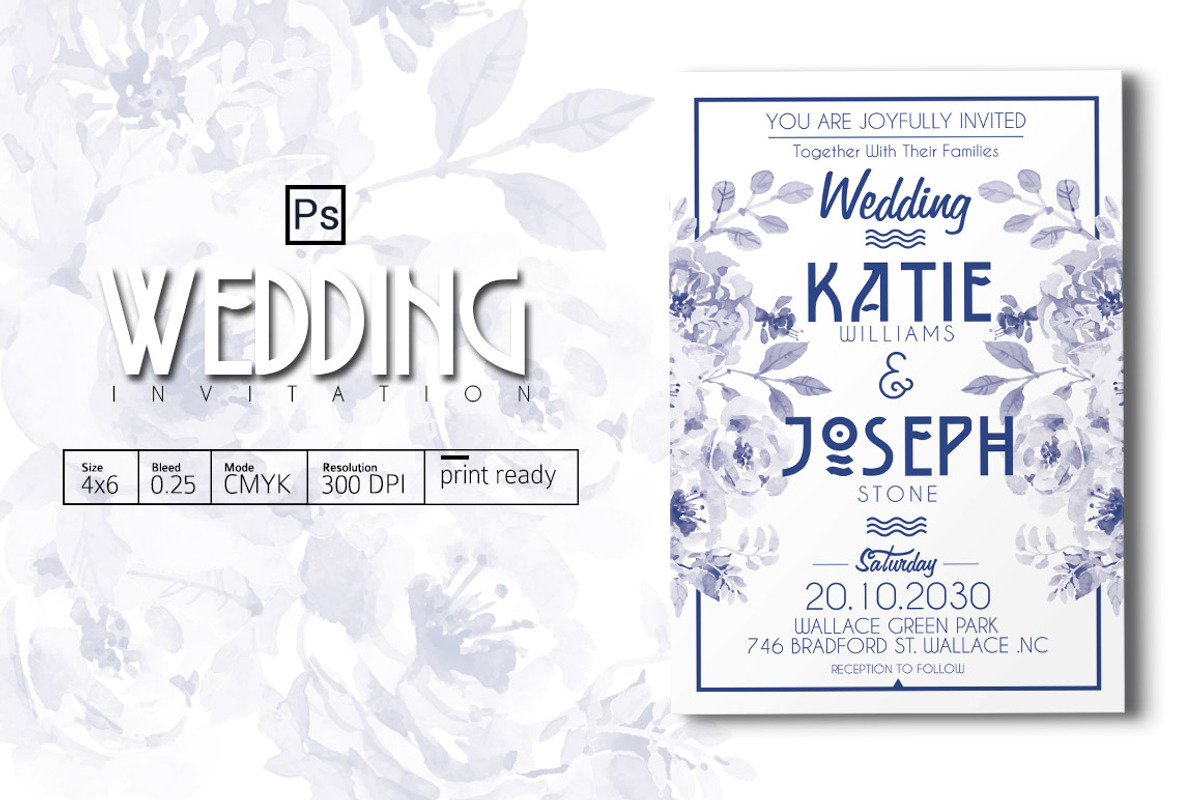 Wedding Invitation, an Invitation Template by Tiaga (Photo 1 of 3)