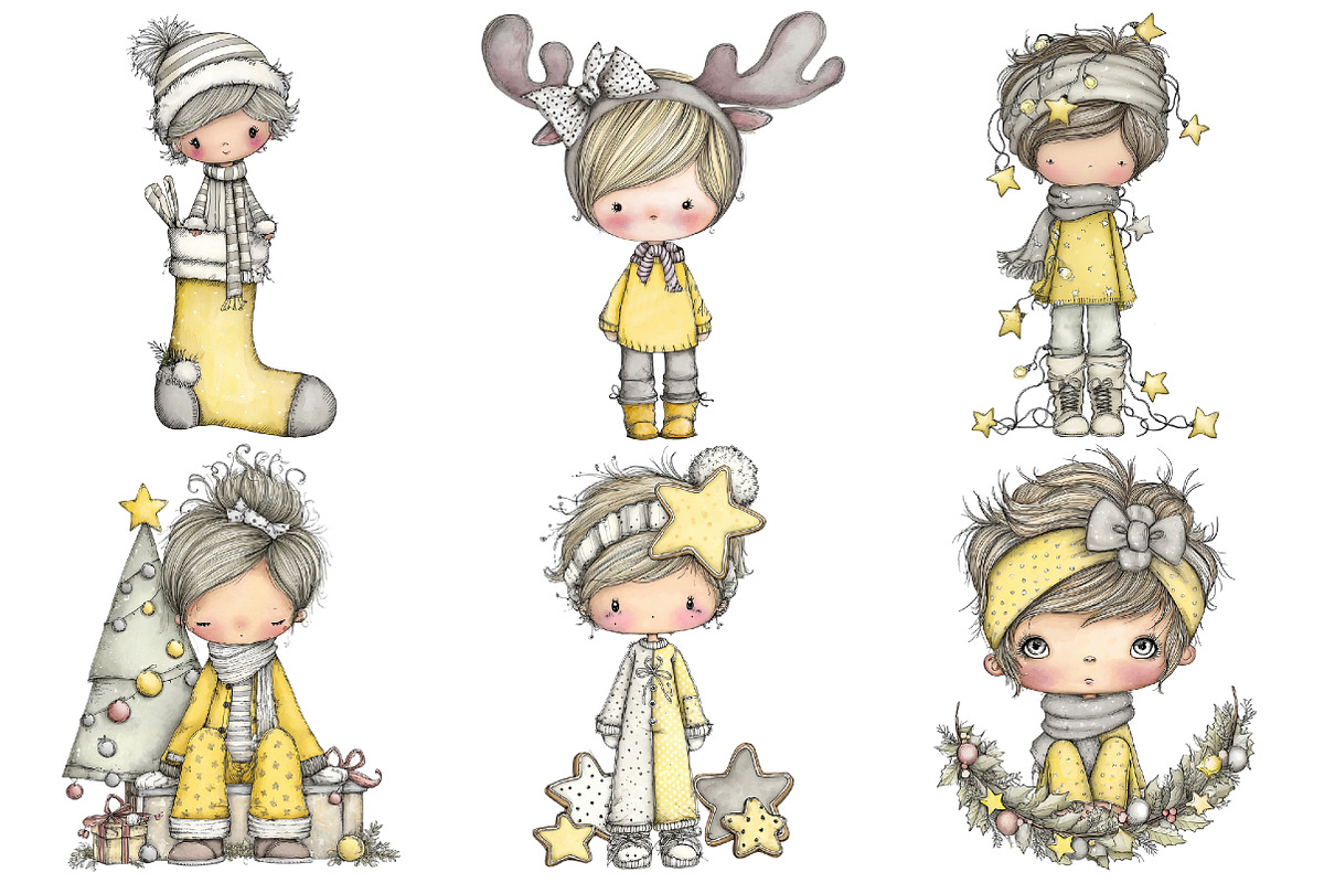 Whimsical Christmas Boy Clipart, an Illustration by Pixels.Craft (Photo 4 of 5)