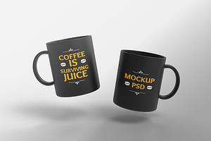 Coffee Mug Mockups 6 PSD