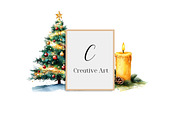 Watercolor Brush Doodle Christmas, an Illustration by Creative Art (Thumbnail 6 of 10)