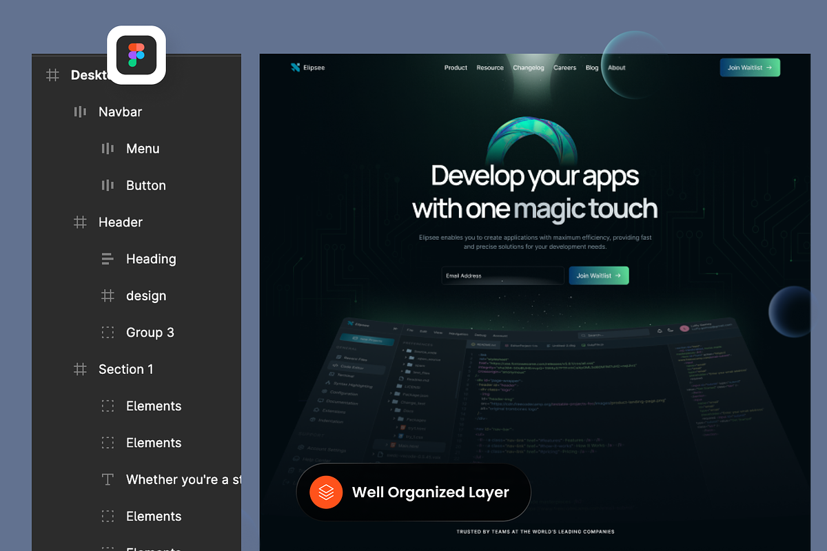 Development Tools Landing Page, a Landing Page Template by SLAB! Design (Photo 2 of 4)
