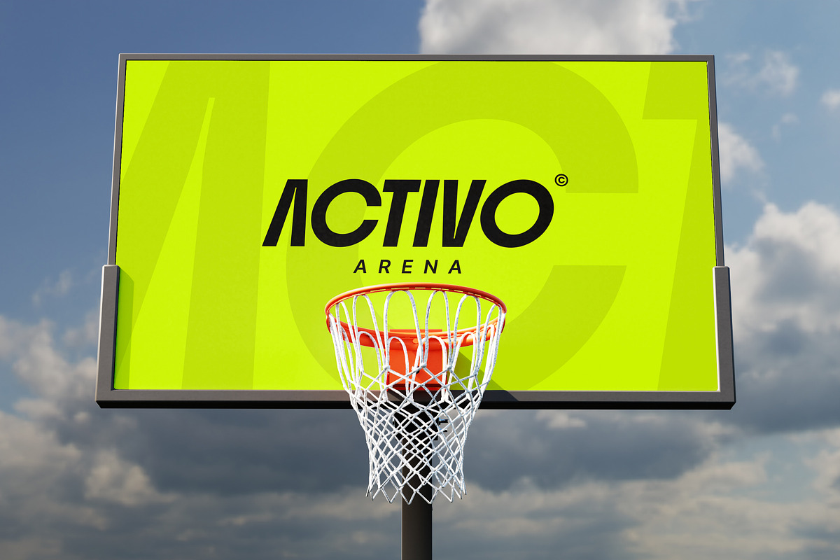 Basketball Backboard Mockup, an Advertising Mockup by SLAB! Design (Photo 6 of 6)