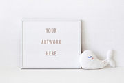 Nursery Frame Mockup Sea Art Digital, a Print Template by BirdieFrames (Thumbnail 2 of 3)