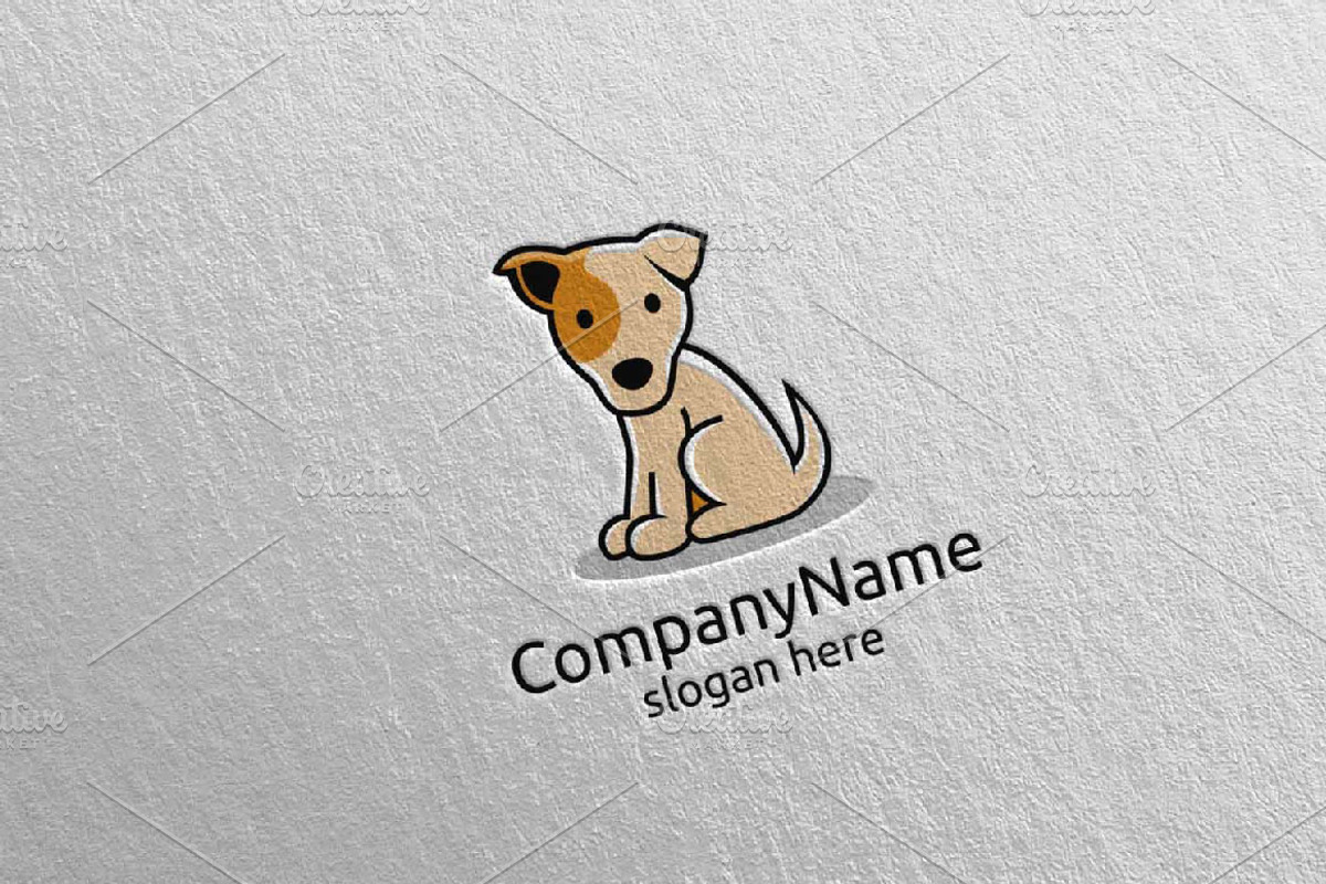 Dog Logo Design 4, a Branding & Logo Template by denayunebgt (Photo 1 of 5)