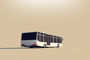 Low Poly City Bus