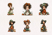 Halloween mom clipart, a Seasonal Illustration by CreationArt (Thumbnail 3 of 7)