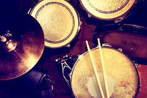 Drums music concept featuring drum, rock, and musical