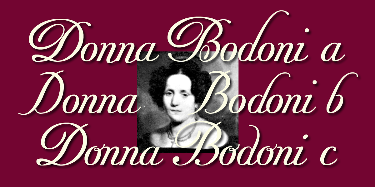 Donna Bondoni, a Script Font by Wiescher-Design (Photo 2 of 5)