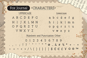 Fox Journal Font