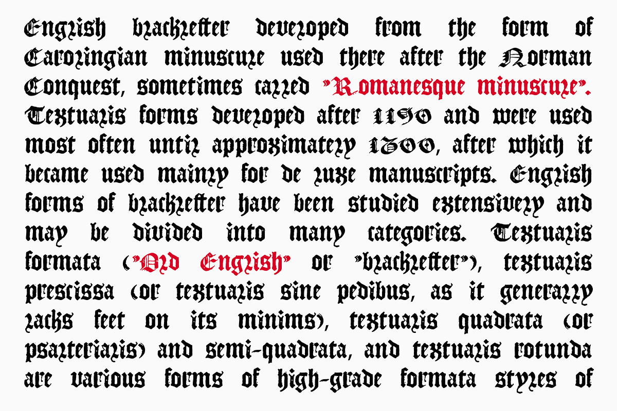 Landsknecht blackletter style font, a Blackletter Font by kaer_shop (Photo 11 of 11)